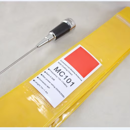 MC101 Long range 136-174 MHz VHF Car VHFstainless steel mobile antenna for ham radio with cutting chart
